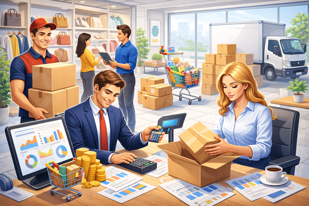 Работы по торговле на заказ